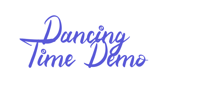 Dancing Time Demo Font Download