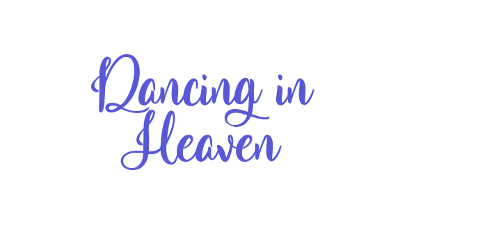 Dancing in Heaven Font Download