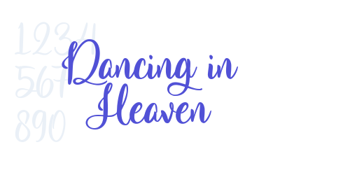 Dancing in Heaven-font-download