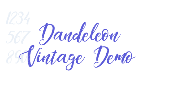 Dandeleon Vintage Demo font free