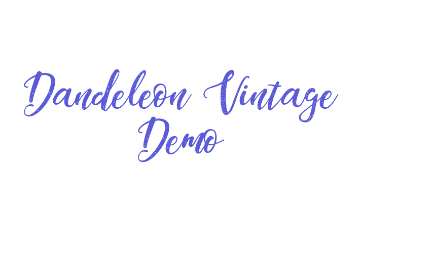 Dandeleon Vintage Demo Font Download