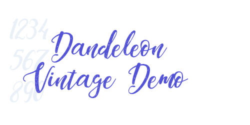 Dandeleon Vintage Demo-font-download