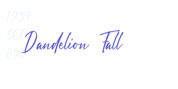 Dandelion Fall font