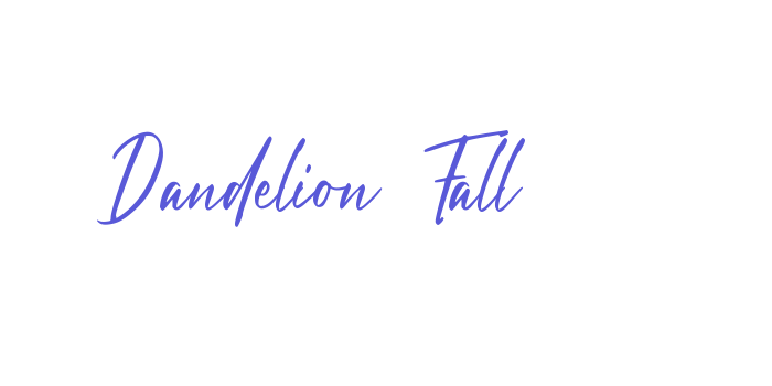 Dandelion Fall Font Download