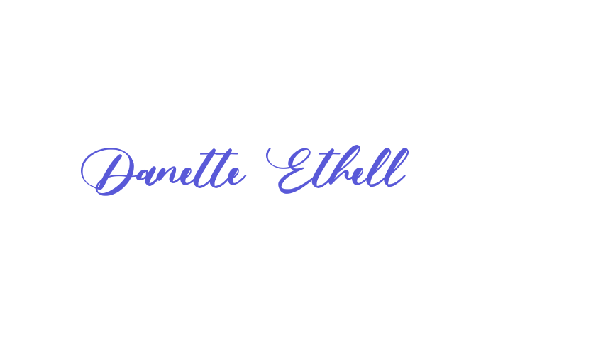 Danette Ethell Font