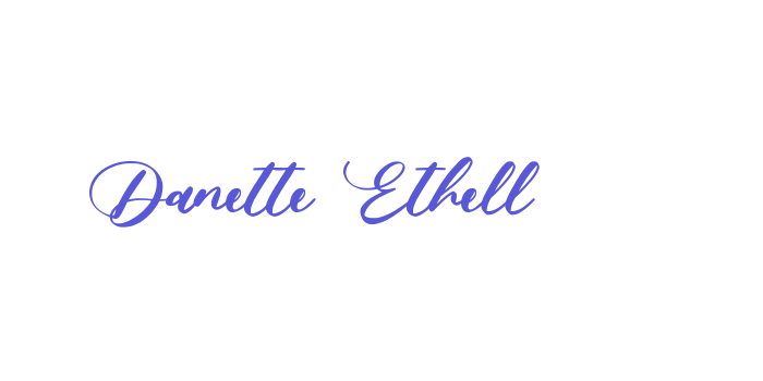 Danette Ethell Font Download