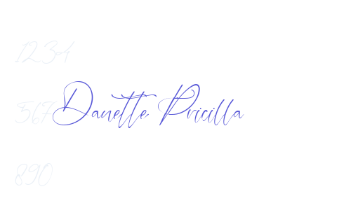 Danette Pricilla Font Download