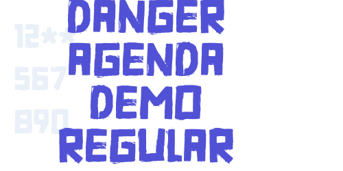 Danger Agenda DEMO Regular-font-download
