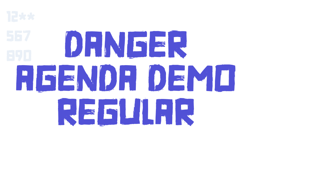 Danger Agenda DEMO Regular-font-download