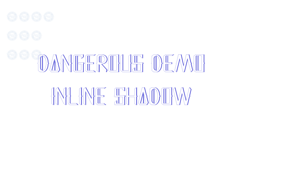 Dangerous Demo Inline Shadow-font-download