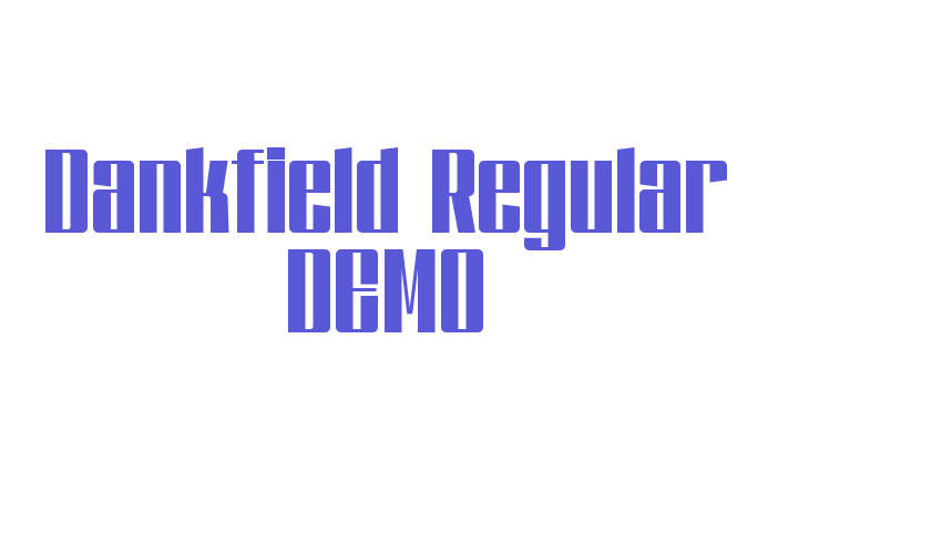 Dankfield Regular DEMO Font Download