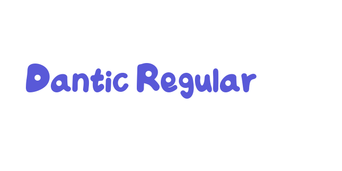 Dantic Regular Font Download