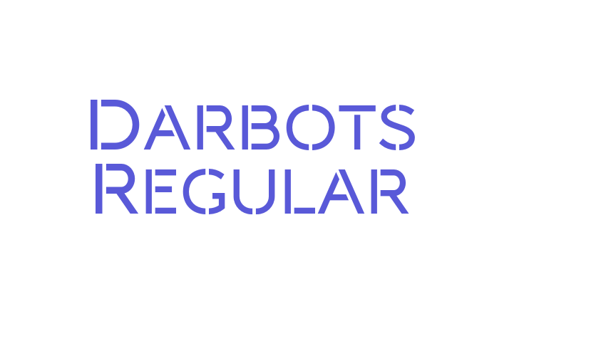 Darbots Regular Font Download