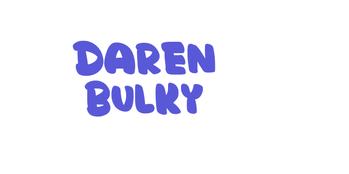 Daren Bulky Font Download