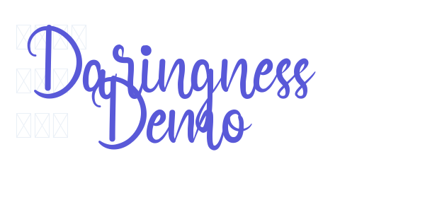 Daringness Demo font free