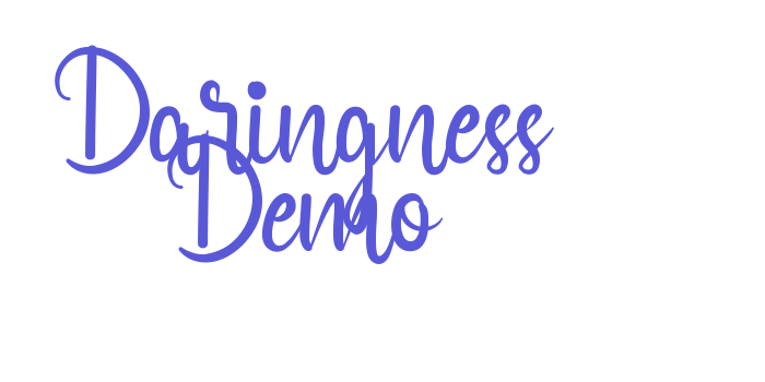 Daringness Demo Font Download