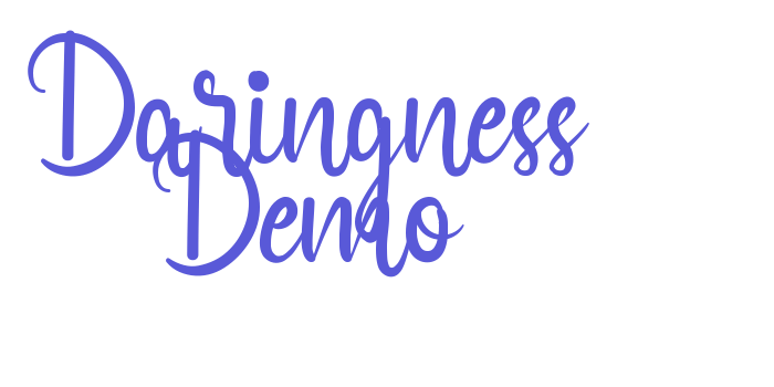 Daringness Demo Font