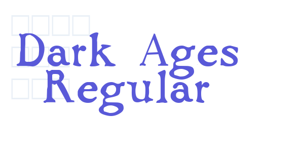 Dark Ages Regular font free