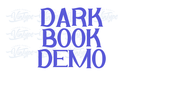 Dark Book Demo font free