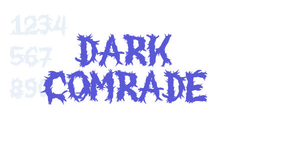 Dark Comrade font