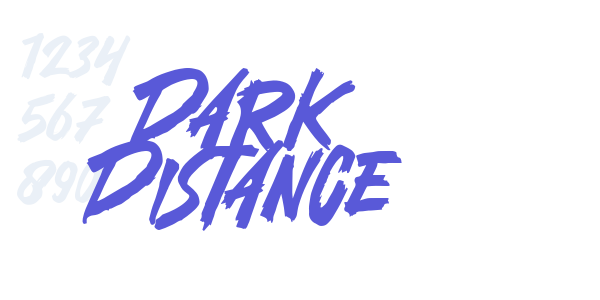 Dark Distance font free