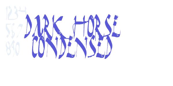 Dark Horse Condensed font free