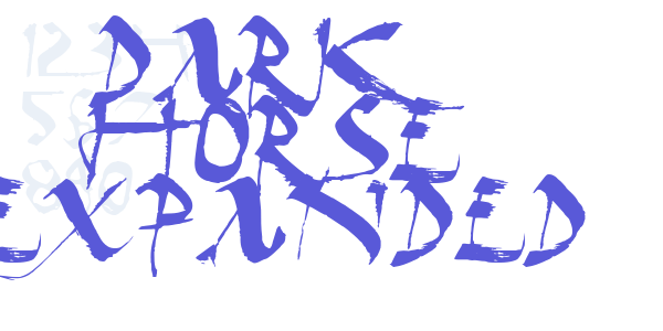 Dark Horse Expanded font free