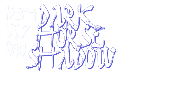 Dark Horse Shadow font free