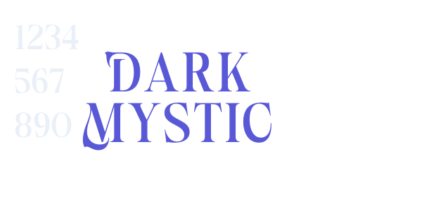 Dark Mystic font free