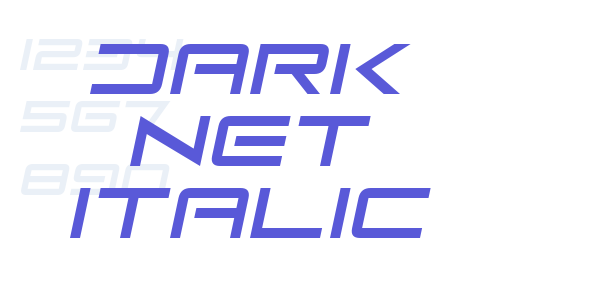 Dark Net Italic font free