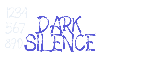 Dark SIlence font