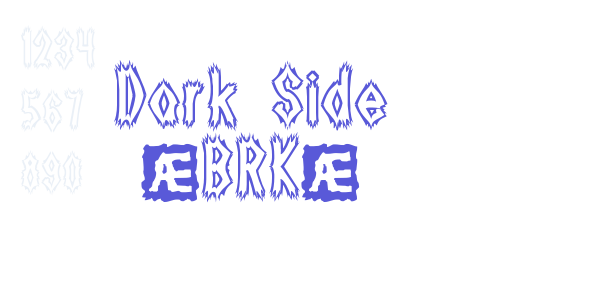 Dark Side (BRK) font free