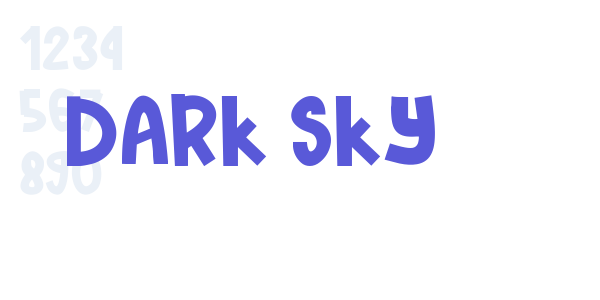 Dark Sky font