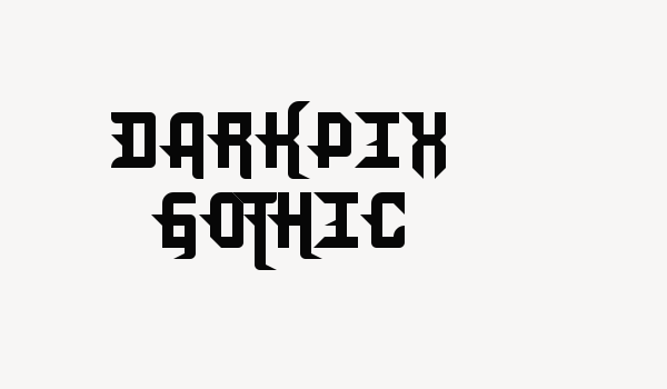 DarkPix Gothic Font