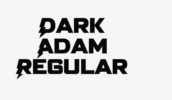 Dark Adam Regular Font