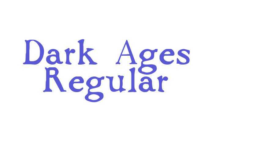 Dark Ages Regular Font