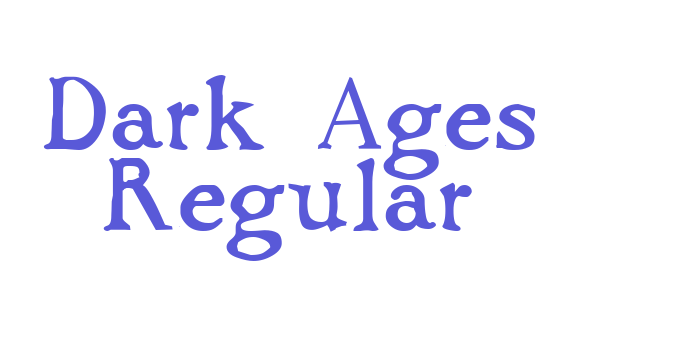 Dark Ages Regular Font Download