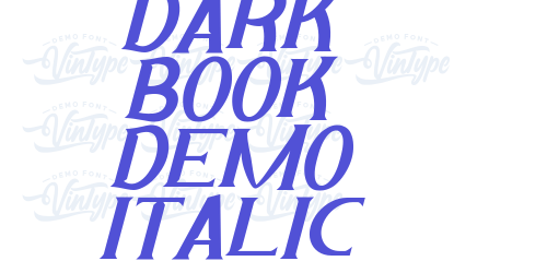 Dark Book Demo Italic-font-download