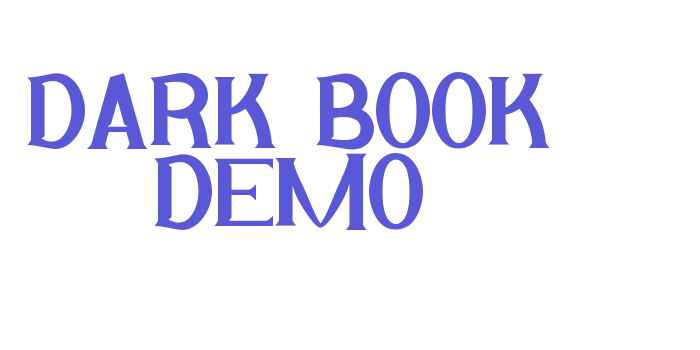 Dark Book Demo Font Download