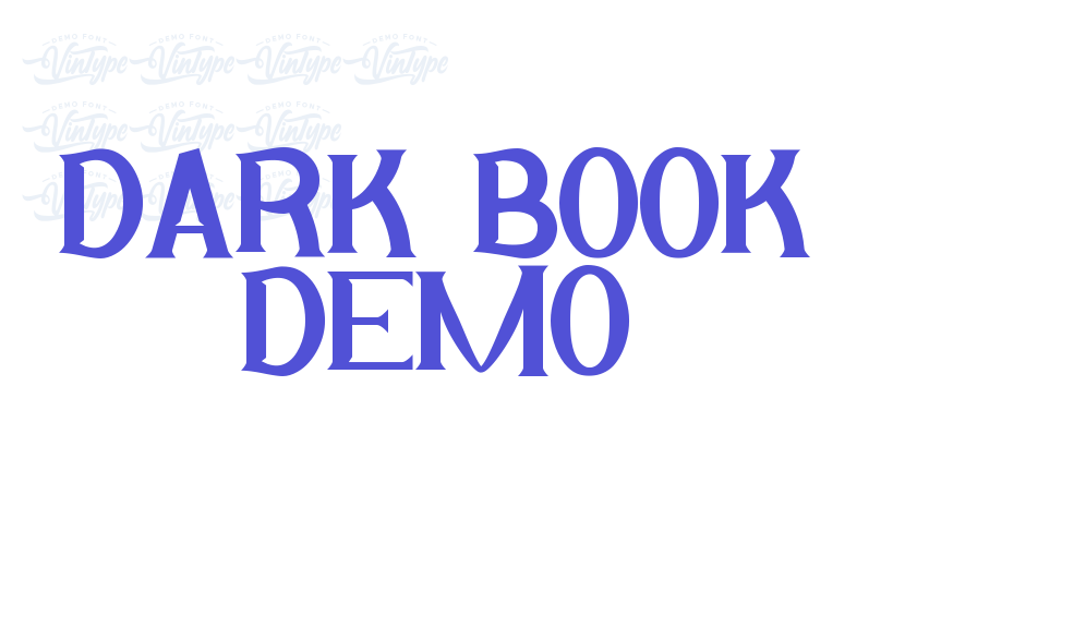 Dark Book Demo-font-download