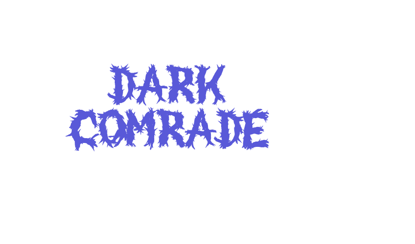 Dark Comrade Font Download