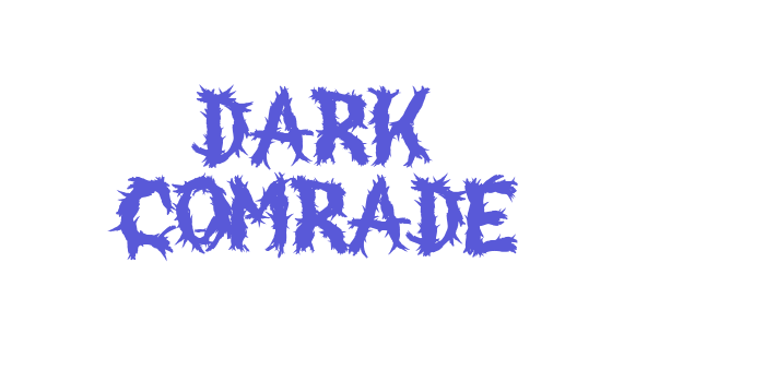 Dark Comrade Font Download