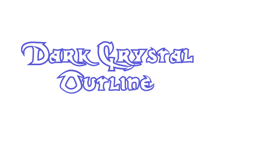 Dark Crystal Outline Font Download