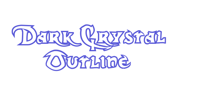 Dark Crystal Outline Font Download