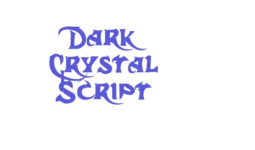 Dark Crystal Script Font Download