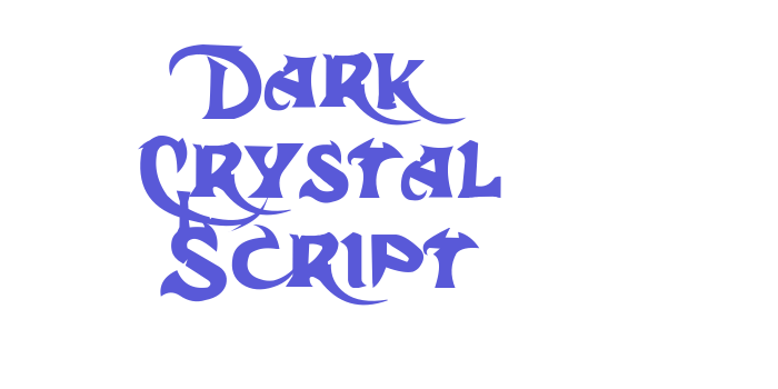 Dark Crystal Script Font Download