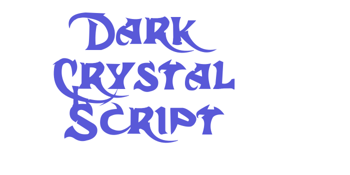 Dark Crystal Script Font