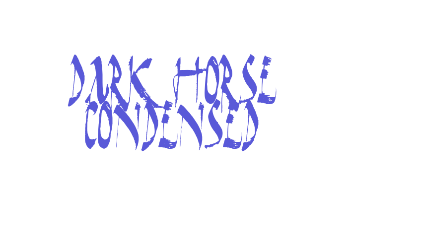 Dark Horse Condensed Font Download