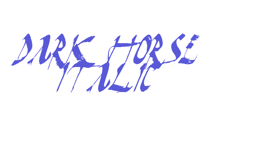 Dark Horse Italic Font Download