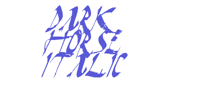 Dark Horse Italic Font Download